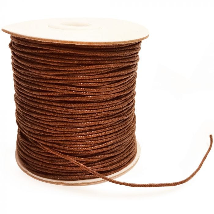 Syntetiskt läderband brun 1,5mm 100m