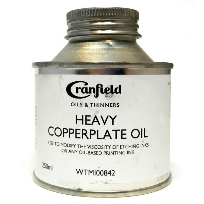 Heavy plate oil 250ml för koppartryck Cranfield