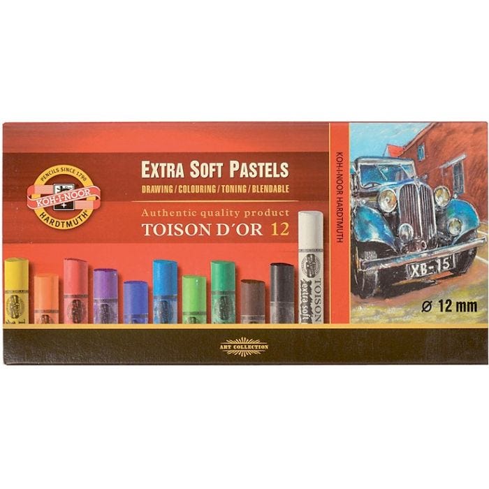 Extra Soft pastel Koh-I-Noor 12set sorterade
