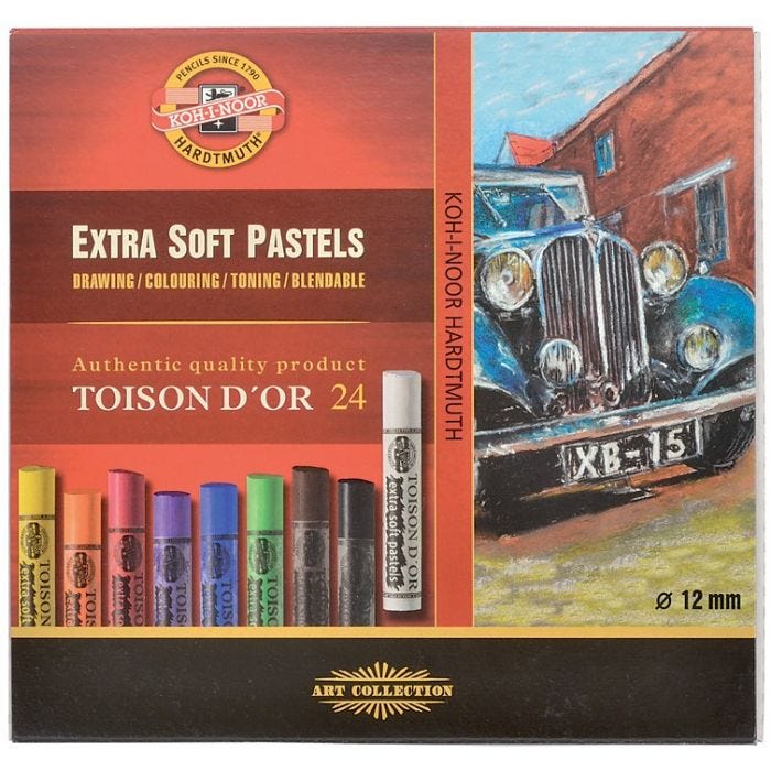 Extra Soft pastel Koh-I-Noor 24set sorterade