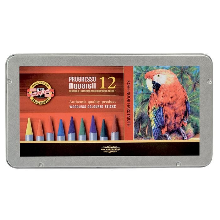 Progresso Aquarell akvarellstift 12set