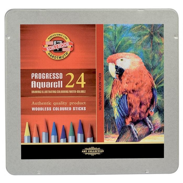 Progresso Aquarell akvarellstift 24set