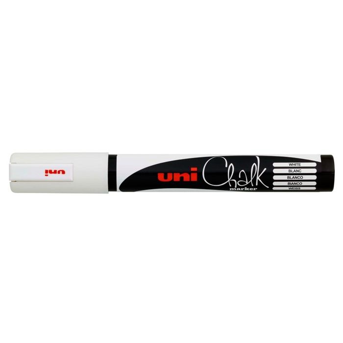 Uni ChalkMarker White 5M