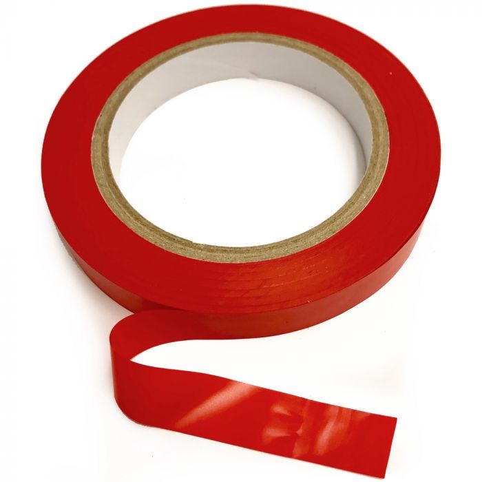 Plastband röd 15mm x 75m