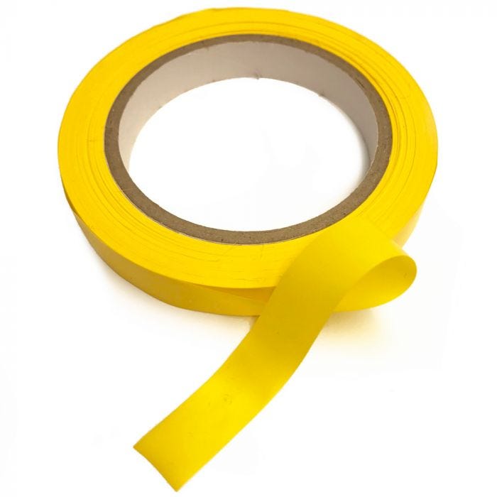 Plastband gul 15mm x 75m