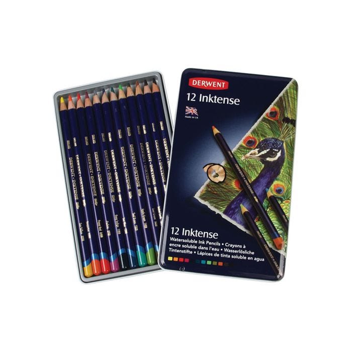 Derwent Inktense 12-set färgpenna