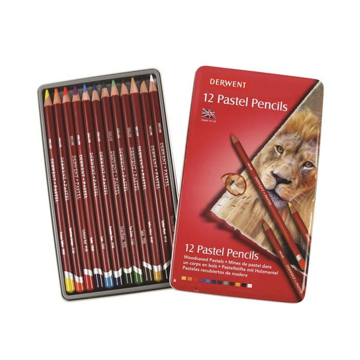 Derwent Pastellpennor 12-set