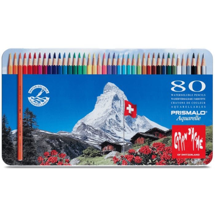 Caran d'Ache akvarellpenna Prismalo 80-set