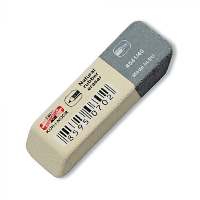 Suddgummi Koh-I-Noor tvådelat naturgummi