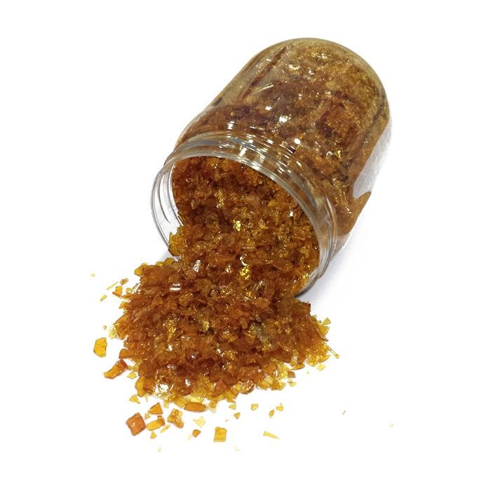 Schellackflingor Platina 200g