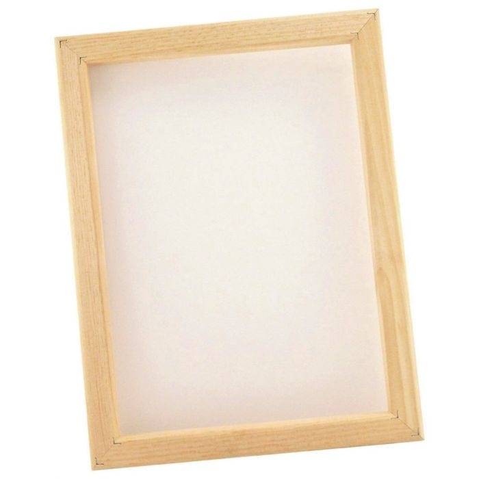 Screenram 30x40cm textil och papper -43 duk