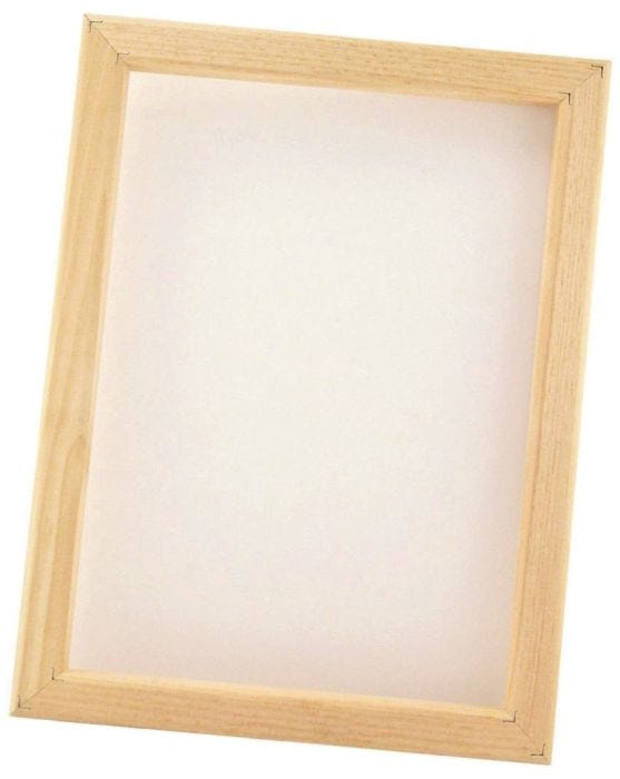 Screenram 21x30cm för papper 100-duk