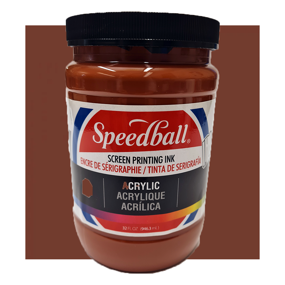 Acrylic Screentrycksfärg Speedball Brown 946ml