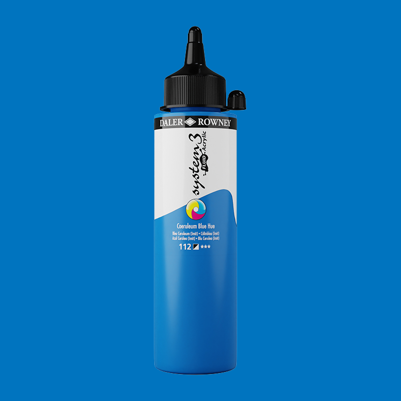 System3 Fluid Acrylic 250ml Coreuleum Blue Hue