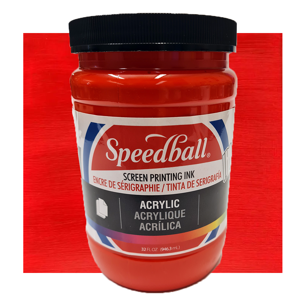 Acrylic Screentrycksfärg Speedball Fire Red 946ml