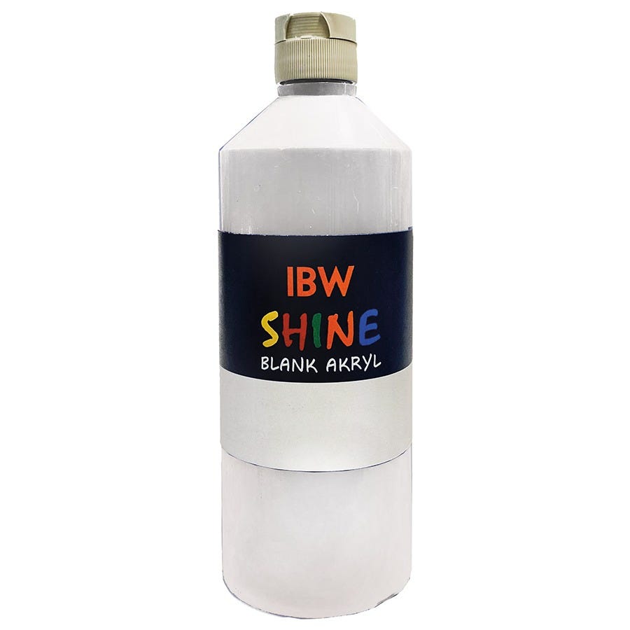 Shine Vit 500ml blank akrylfärg