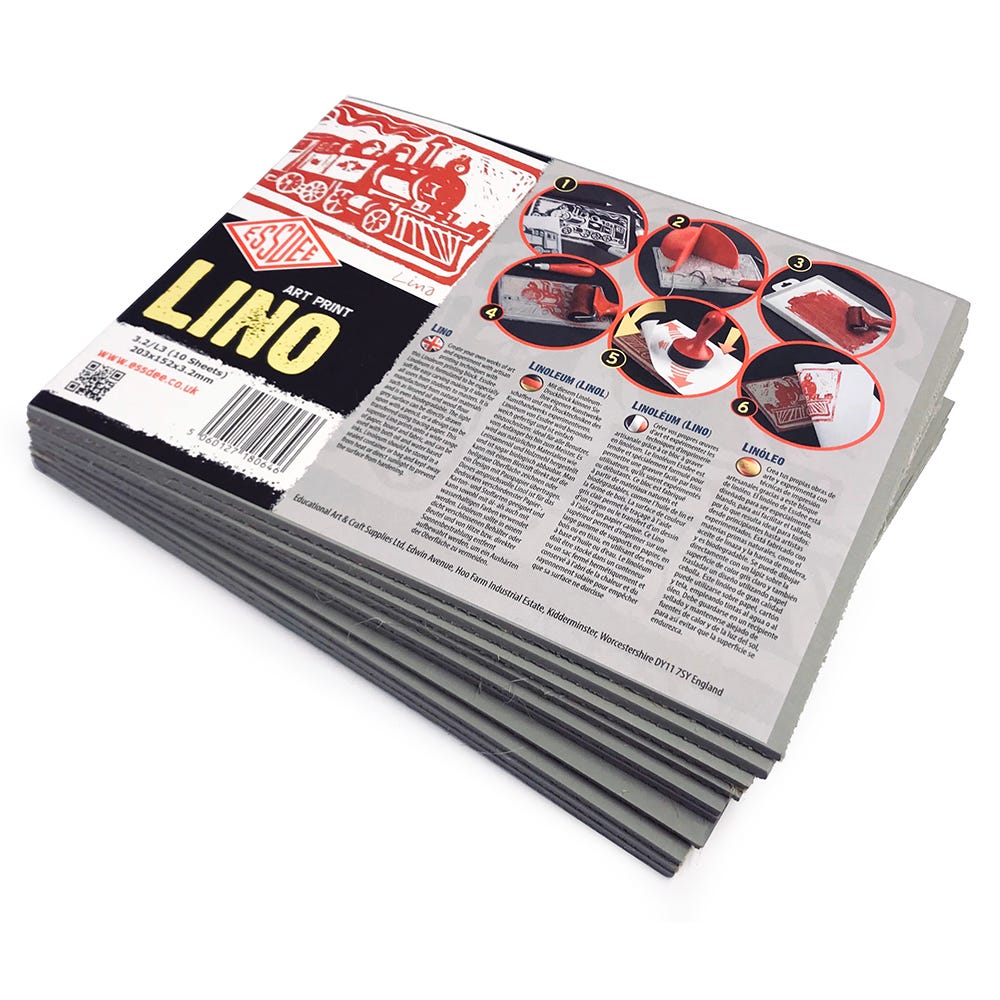 Linoleum 3.2mm 100x150mm grå 10st