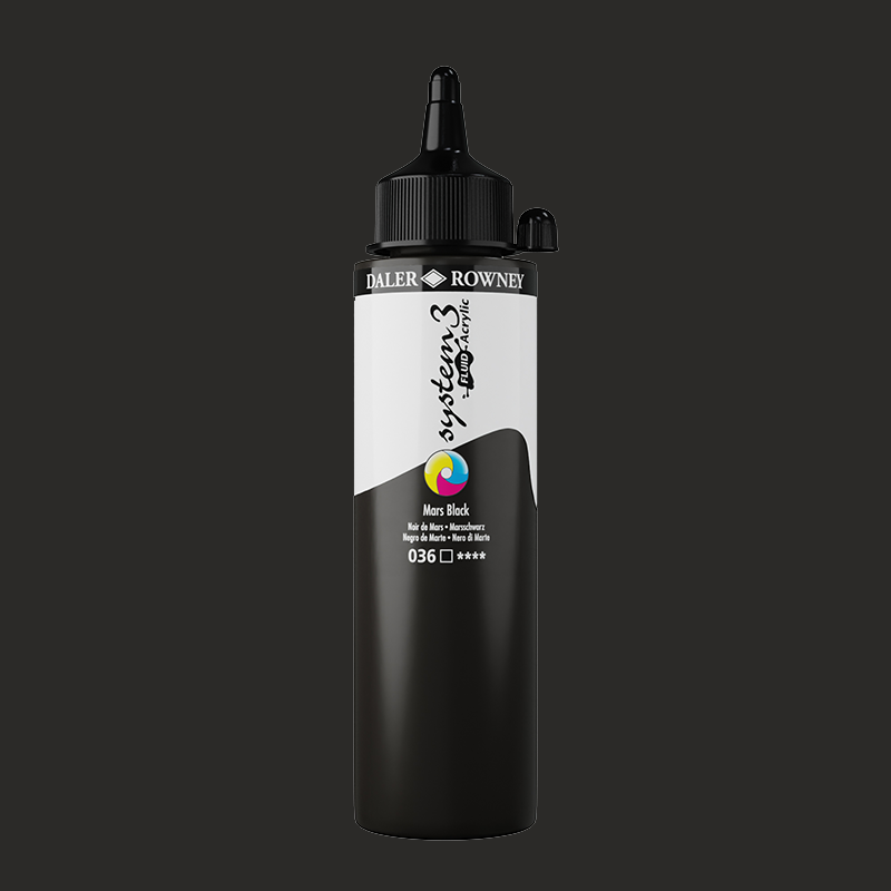 System3 Fluid Acrylic 250ml Mars Black