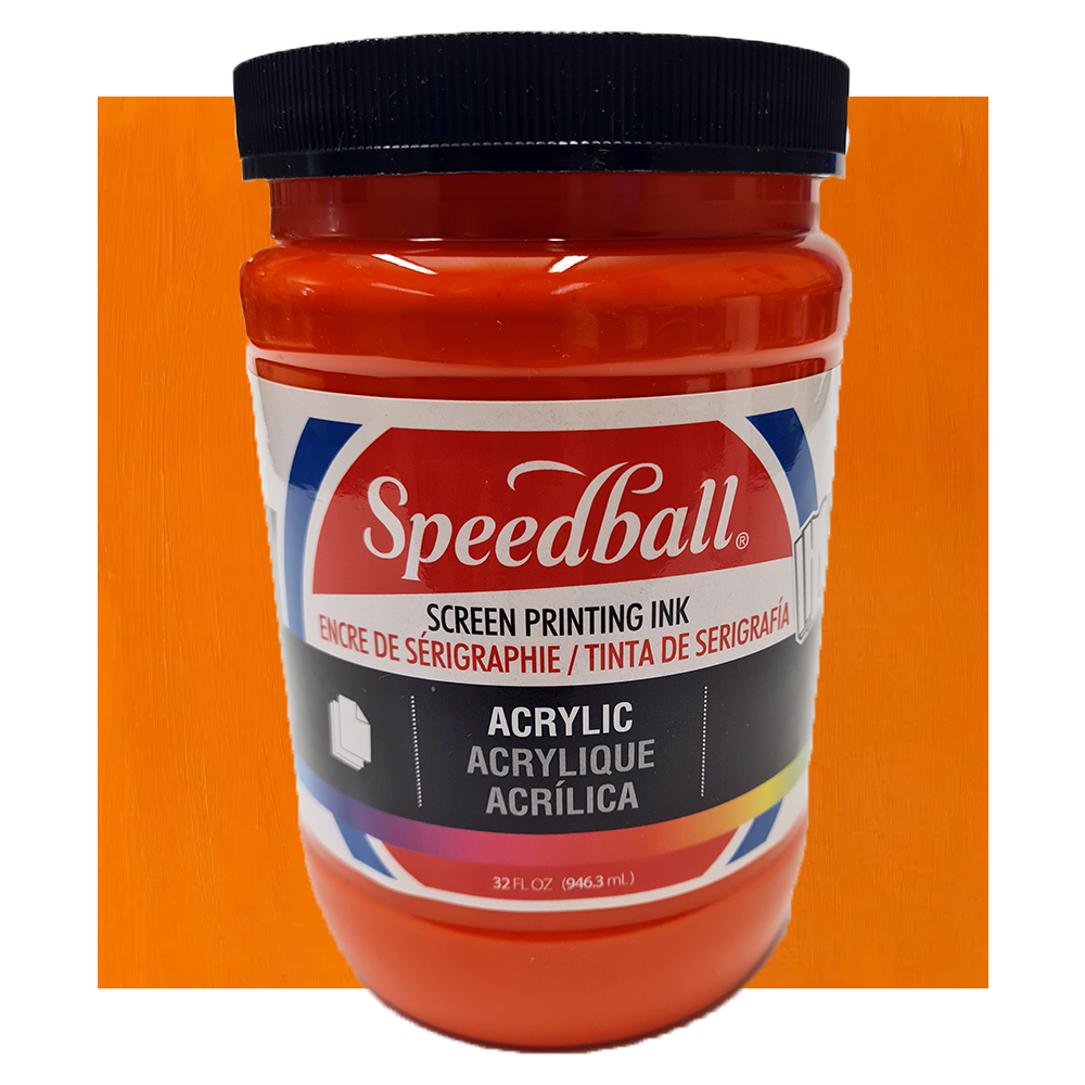 Acrylic Screentrycksfärg Speedball Orange 946ml