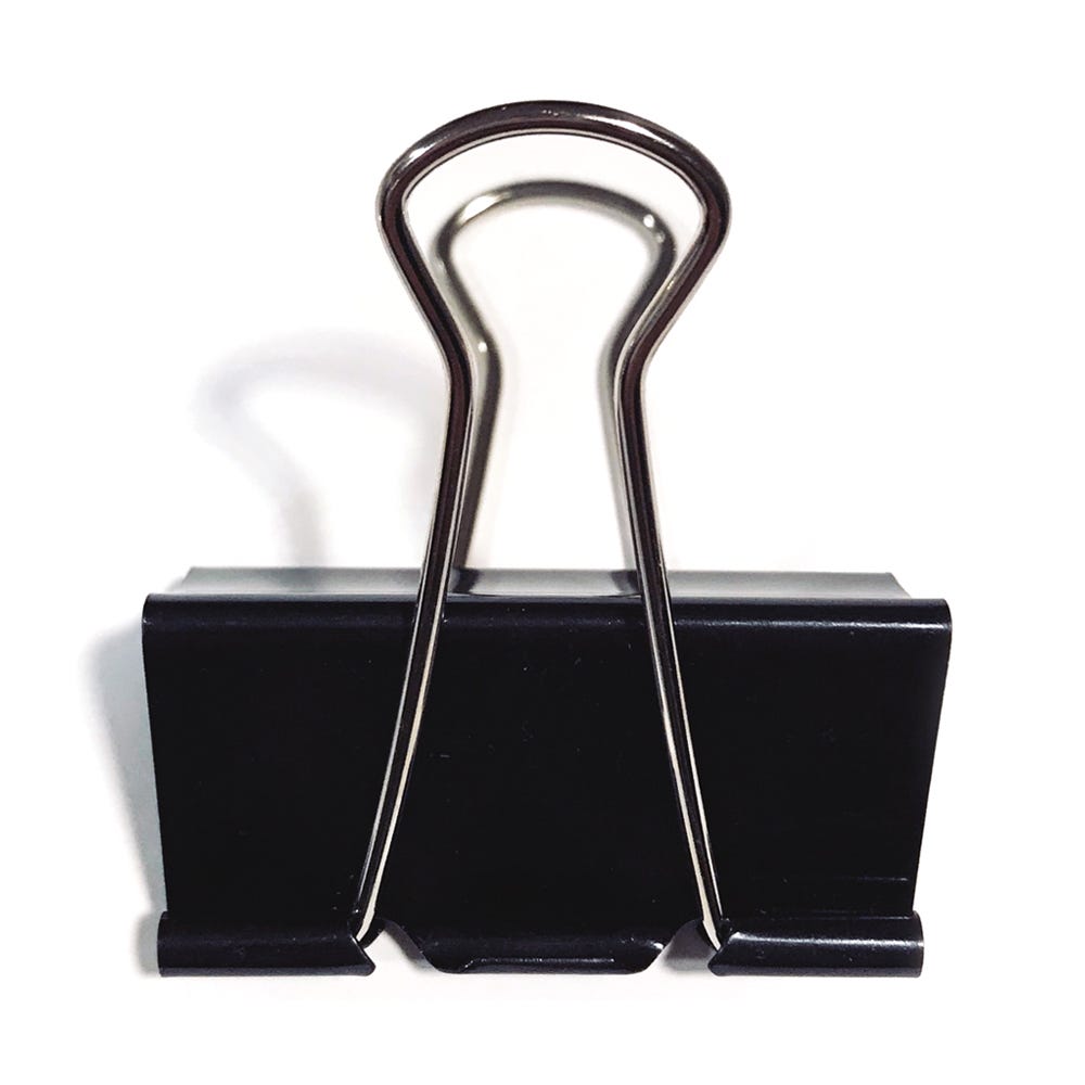 Pappersklämma Svart 41mm