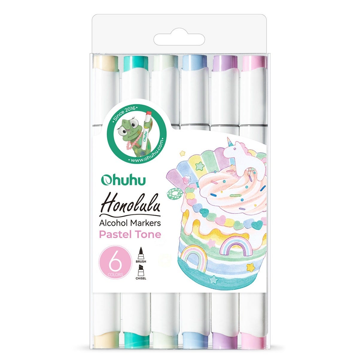 Ohuhu Artmarker 6-set Pastel tones