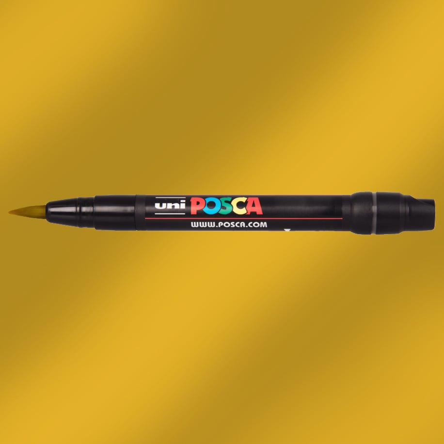 POSCA marker F350 brush Gold