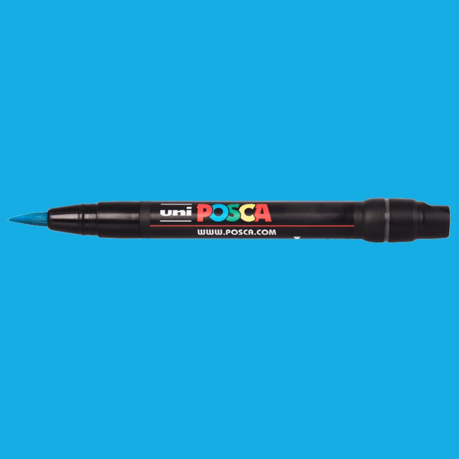POSCA marker F350 brush Light Blue