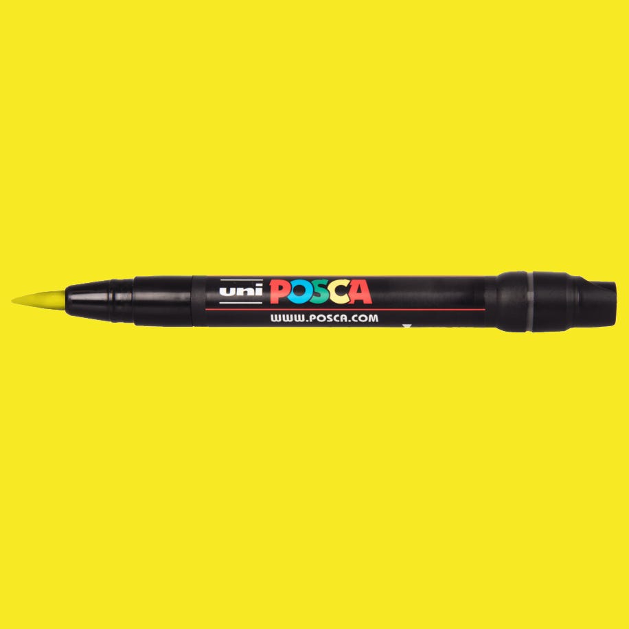 POSCA marker F350 brush Yellow
