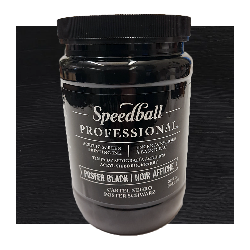 Acrylic Screentrycksfärg Speedball Poster Black 946ml