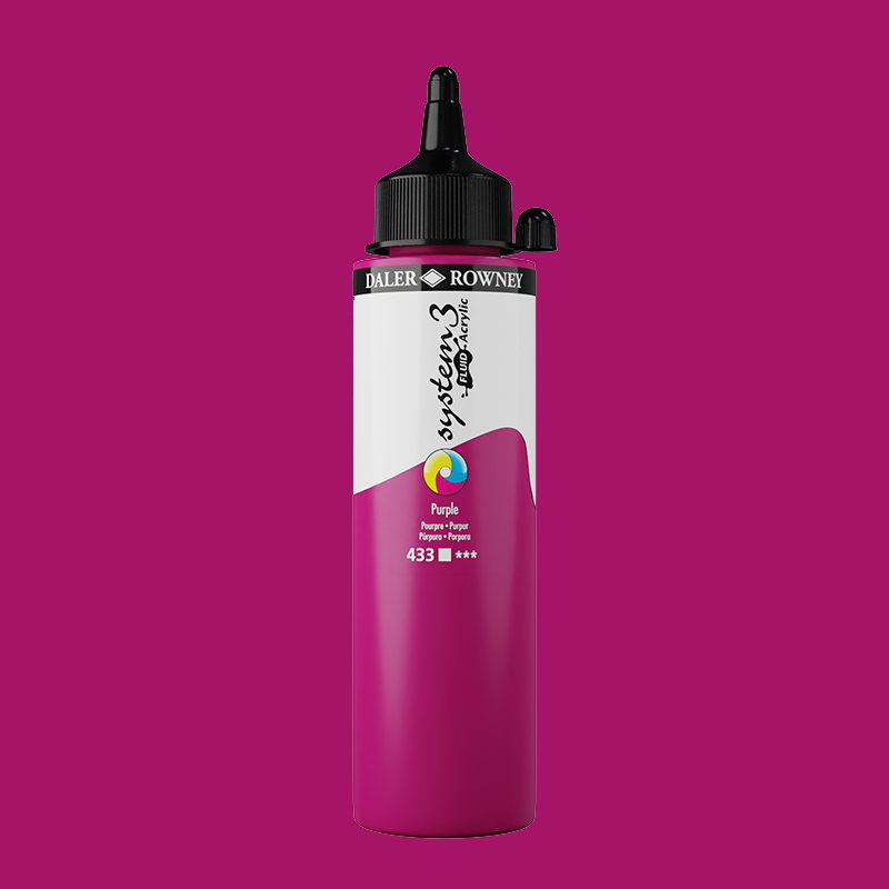 System3 Fluid Acrylic 250ml Purple