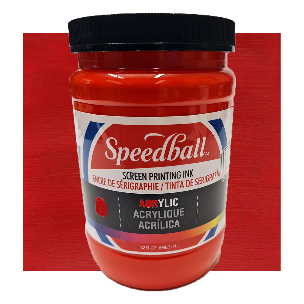 Acrylic Screentrycksfärg Speedball Medium Red 946ml
