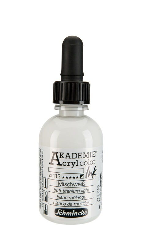 AKADEMIE®Acryl ink Buff titanium light 50ml