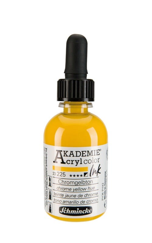 AKADEMIE®Acryl ink Chrome yellow hue 50ml