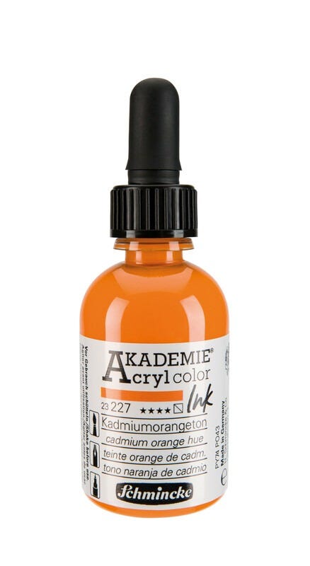 AKADEMIE®Acryl ink Cadmium orange hue 50ml
