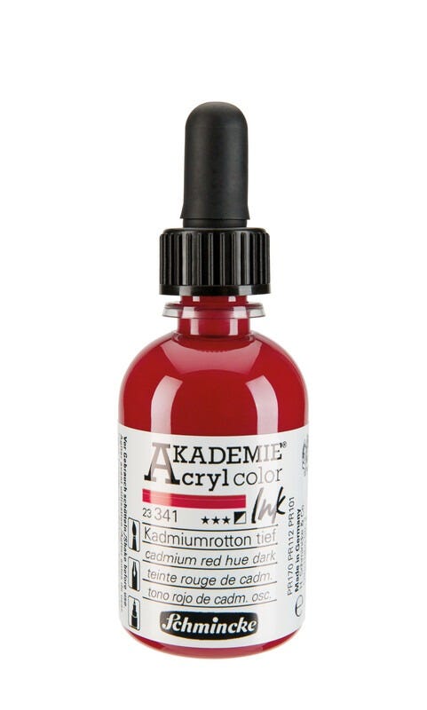 AKADEMIE®Acryl ink Cadmium red hue dark 50ml