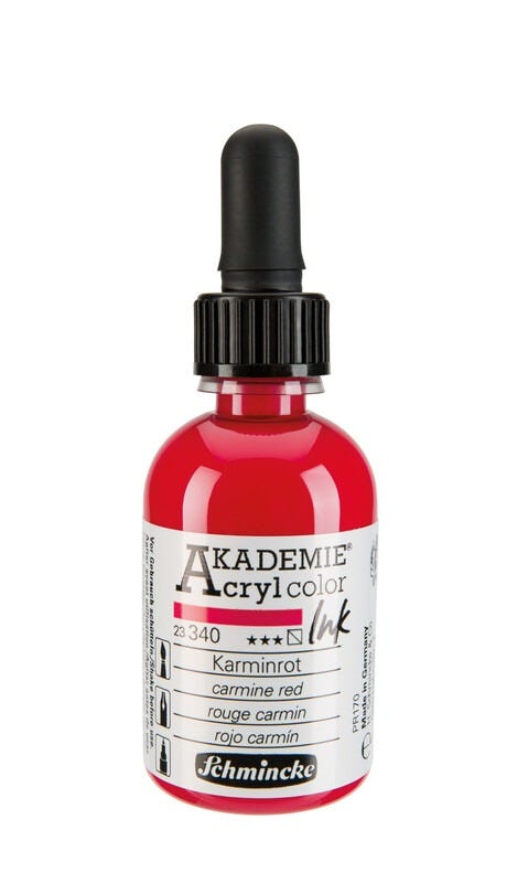 AKADEMIE®Acryl ink Carmine red 50ml