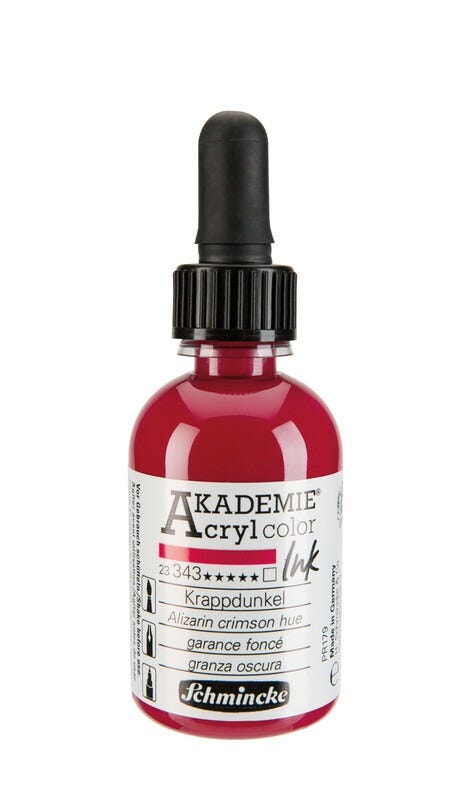 AKADEMIE®Acryl ink Alizarin crimson hue 50ml