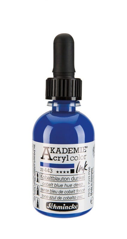 AKADEMIE®Acryl ink Cobalt Blue hue deep 50ml