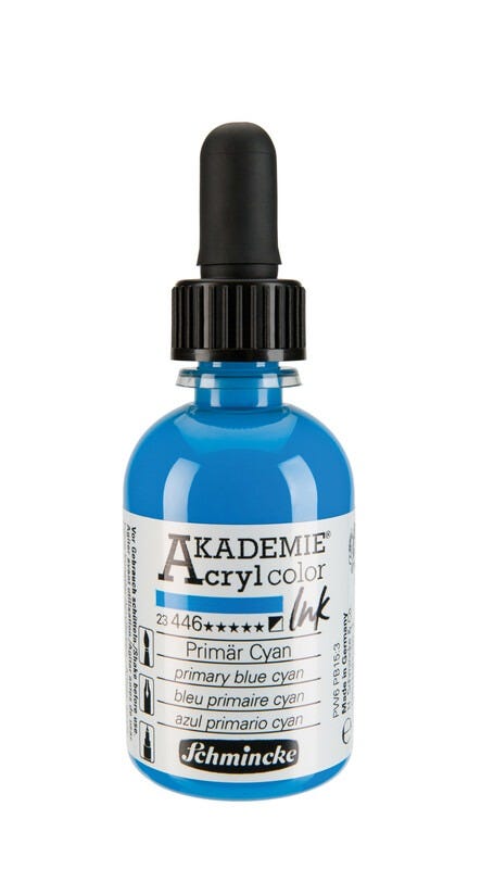AKADEMIE®Acryl ink Primary blue cyan 50ml