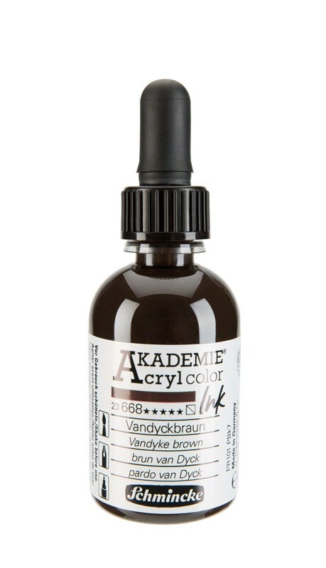 AKADEMIE®Acryl ink Vandyke brown 50ml