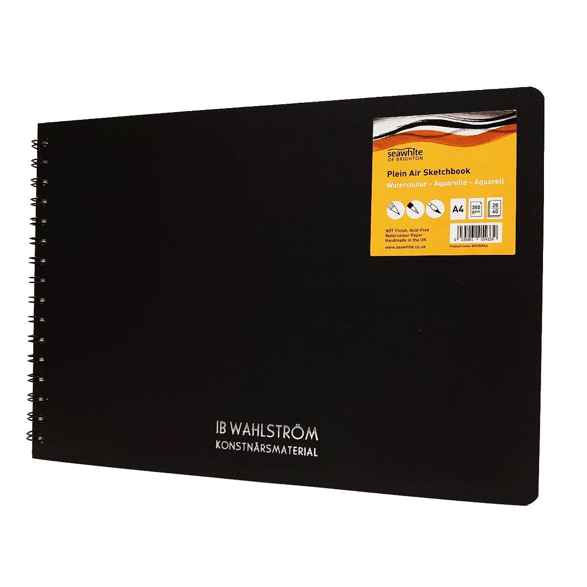 Watercolour Sketchbook IBW A4 20ark 350g