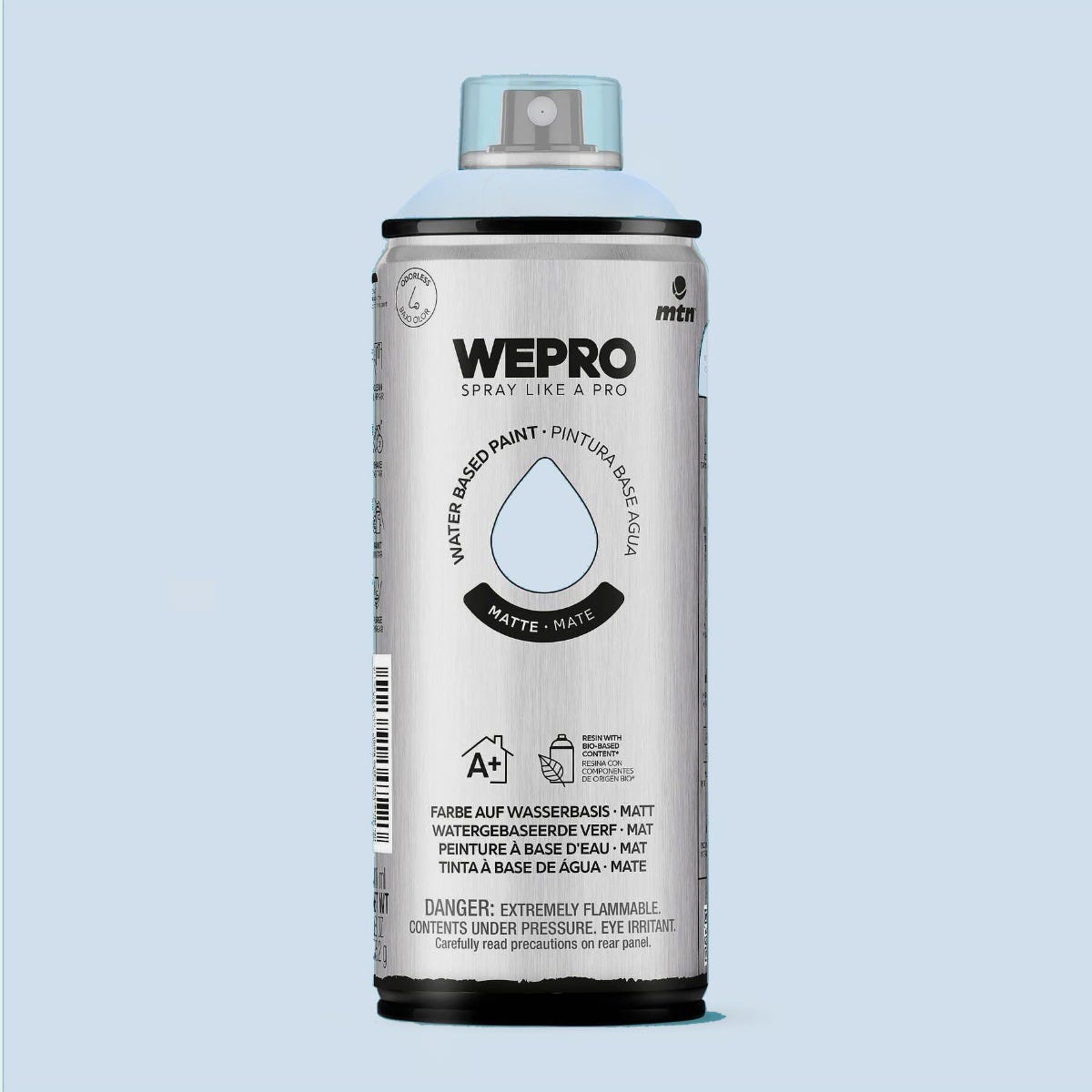 MTN waterbased sprayfärg Santorini Blue 400ml