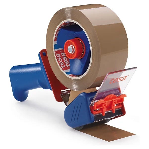 Tejphållare för packtejp