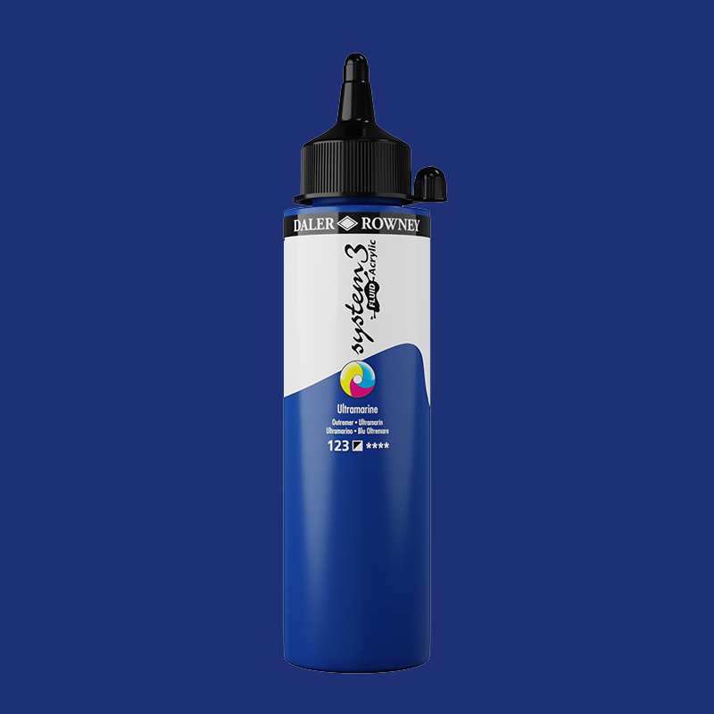 System3 Fluid Acrylic 250ml Ultramarine