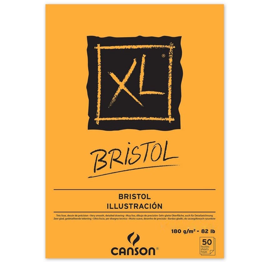 XL Bristol 50ark 180gr A4